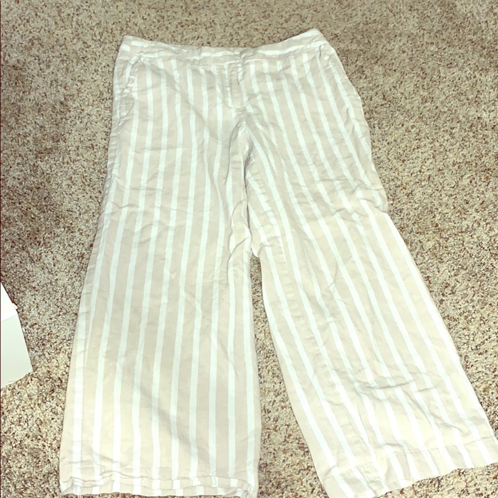 Linen Capri Pants